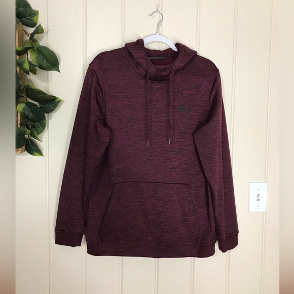 Under Armour Fleece Athletic Drawstring Hoodie Sweatshirt
Large 42 - 44
Burgundy - Picture 8 of 12